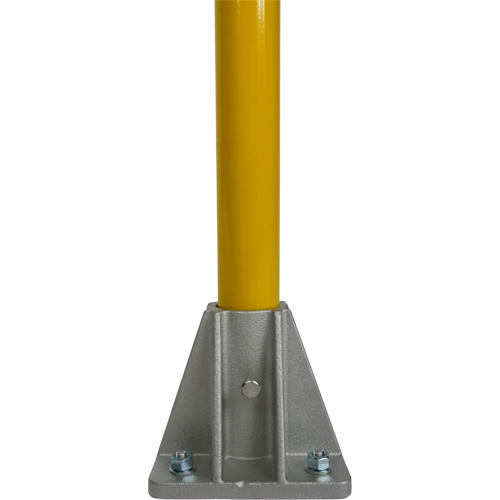 Safety Gate Railing, Steel, 48" L x 42" H, Yellow Moffatt Supply & Specialties