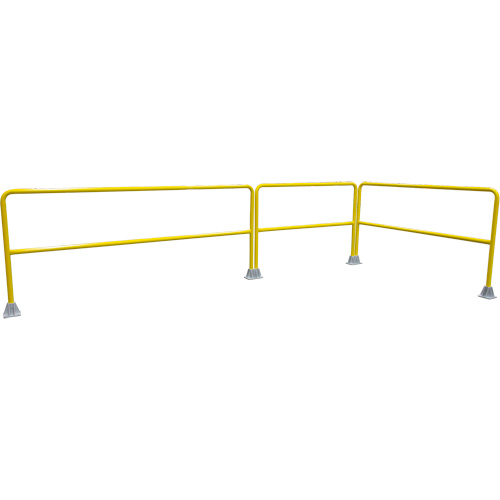 Garde-corps pour barri&egrave;re de s&eacute;curit&eacute;, Acier, 72" lo x 42" h, Jaune Moffatt Supply & Specialties