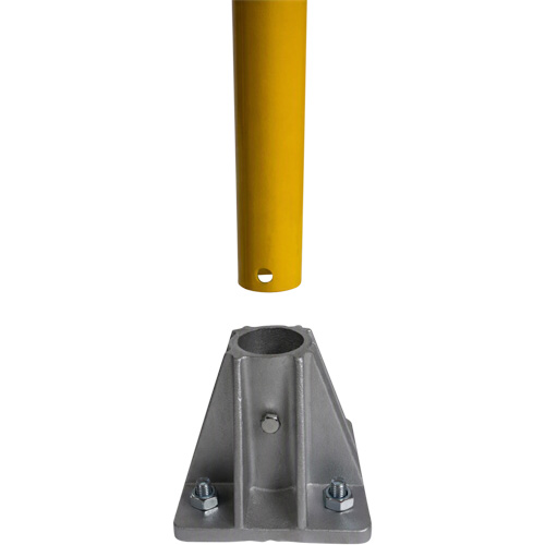 Garde-corps pour barri&egrave;re de s&eacute;curit&eacute;, Acier, 84" lo x 42" h, Jaune Moffatt Supply & Specialties