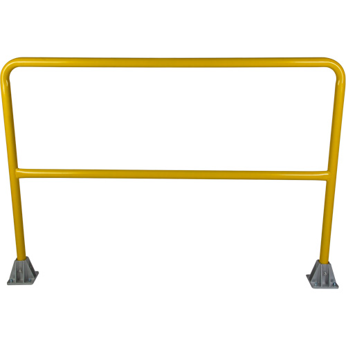 Safety Gate Railing, Steel, 60" L x 42" H, Yellow Moffatt Supply & Specialties