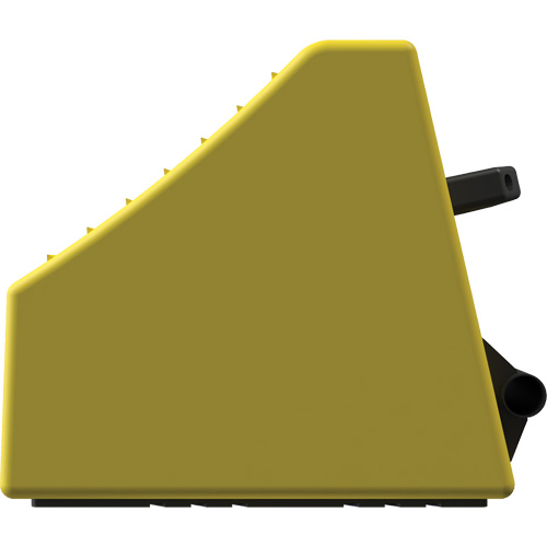 Checkers Safety Heavy-Duty Ultra Class Mining Wheel Chock, HDPE, Yellow, 14-1/2" W x 17-1/2" D x 16" H Moffatt Supply & Specialties