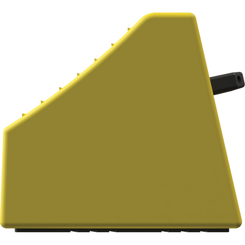 Cale de roue ultra-robuste pour l'exploitation mini&egrave;re Checkers Safety sans support, PEHD, Jaune, 14-1/2" la x 17-1/2" p x 16" h Moffatt Supply & Specialties