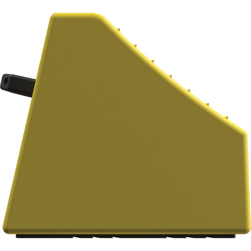 Cale de roue ultra-robuste pour l'exploitation mini&egrave;re Checkers Safety sans support, PEHD, Jaune, 14-1/2" la x 17-1/2" p x 16" h Moffatt Supply & Specialties
