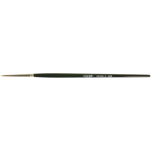 Artist Paint Brush, 3/32" Brush Width, Red Sable, Wood Handle Moffatt Supply & Specialties