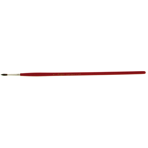 Round Marking Paint Brush, 9/64" Brush Width, Camel Hair, Wood Handle Moffatt Supply & Specialties
