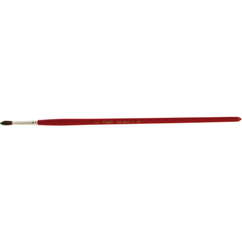 Round Marking Paint Brush, 3/16" Brush Width, Camel Hair, Wood Handle Moffatt Supply & Specialties