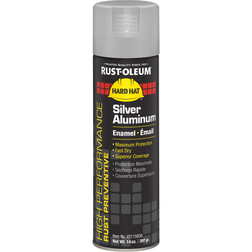 V2100 System Enamel Spray Paint, Silver Aluminum, Gloss, 14 oz., Aerosol Can Moffatt Supply & Specialties