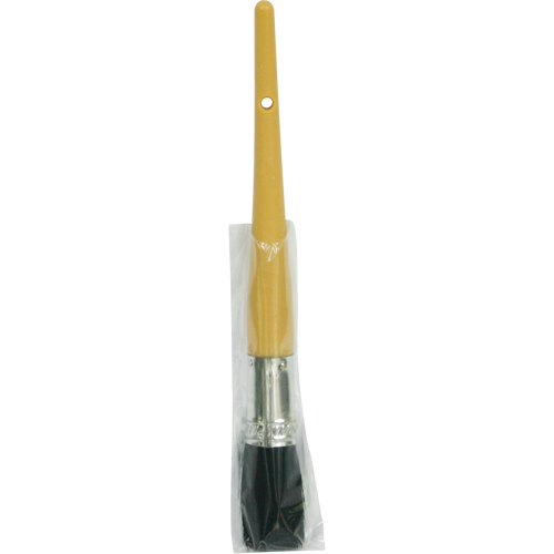 Oval Paint Brush, Bristle, Plastic Handle, 21/32" Width Moffatt Supply & Specialties