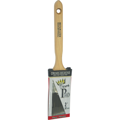Pinceau angulaire Pro, Poly/nylon, Manche Bois, Largeur de 2" Moffatt Supply & Specialties