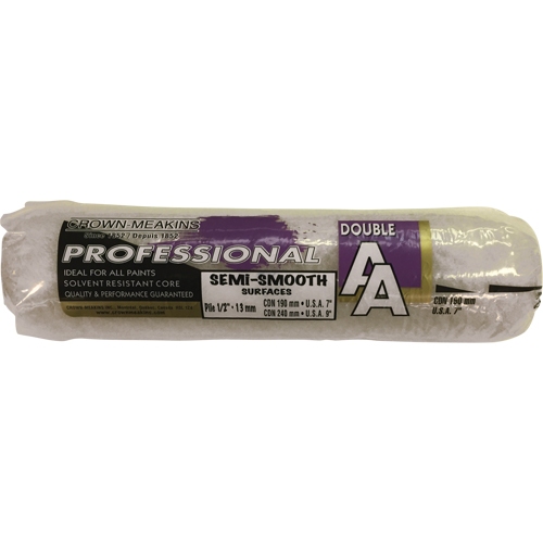 Manchon de rouleau &agrave; peinture synth&eacute;tique professionnel AA, Nap 13 mm (1/2"), 240 mm (9-1/2") l Moffatt Supply & Specialties