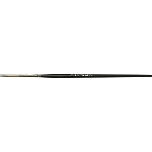 Pinceau plat pour artiste, Largeur de la brosse de 6 mm, Martre rouge, Manche &agrave; Bois Moffatt Supply & Specialties