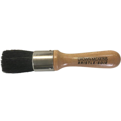 Brosse pour pochoirs, Soies naturelles, Manche Bois, Largeur de 1" Moffatt Supply & Specialties