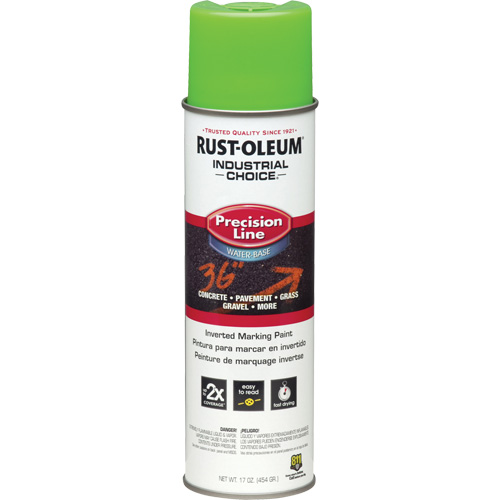 Peinture de marquage lin&eacute;aire de pr&eacute;cision &agrave; base d'eau M1800, 17 oz, Canette a&eacute;rosol Moffatt Supply & Specialties