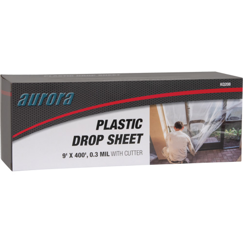 Toile de protection, 400' lo x 9' la, Plastique Moffatt Supply & Specialties