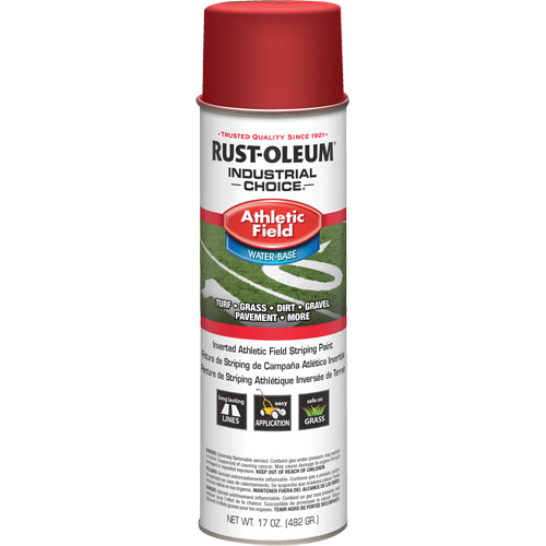 Peinture de lignage pour terrains de sport AF1600, Rouge, Canette a&eacute;rosol Moffatt Supply & Specialties