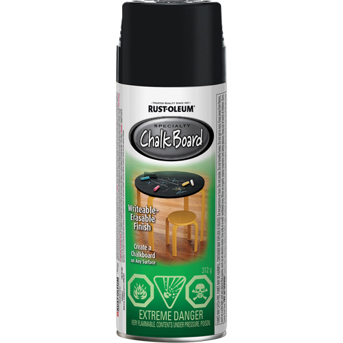Specialty Chalk Board Paint, Aerosol Can, Black Moffatt Supply & Specialties