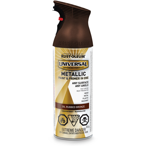 Peinture &agrave; pulv&eacute;riser Universal, Bronze huil&eacute;, M&eacute;tallique, Canette a&eacute;rosol Moffatt Supply & Specialties