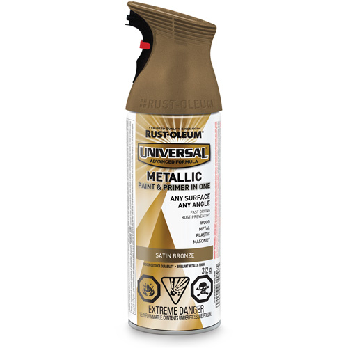 Peinture &agrave; pulv&eacute;riser Universal, Bronze, M&eacute;tallique/Satin, Canette a&eacute;rosol Moffatt Supply & Specialties