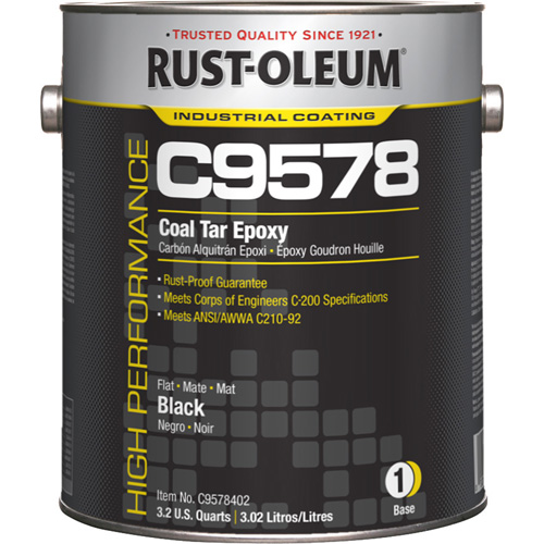 C9578 System Coal Tar High Solids Epoxy Base Component, Black, Gallon Moffatt Supply & Specialties