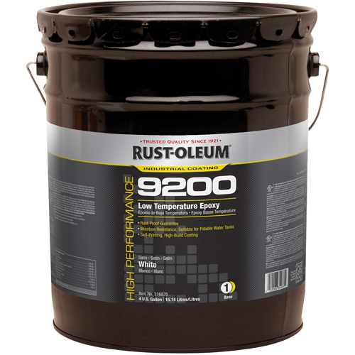 Composant de base &eacute;poxydique &agrave; basse temp&eacute;rature du syst&egrave;me 9200, Blanc, 4 gal., Seau Moffatt Supply & Specialties