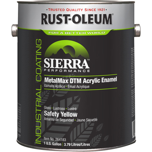 Sierra Performance MetalMax&reg; Plus DTM Acrylic Enamel, Gallon, Yellow Moffatt Supply & Specialties