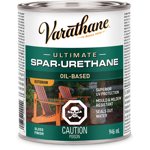 Rev&ecirc;tement &agrave; fini diamant pour bois Varathane, 946 ml, Transparent, Brillant Moffatt Supply & Specialties