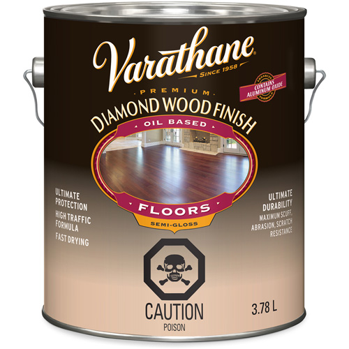 Varathane&reg; Diamond Wood Finish Floors Coating, 3.78 L, Clear, Semi-Gloss Moffatt Supply & Specialties