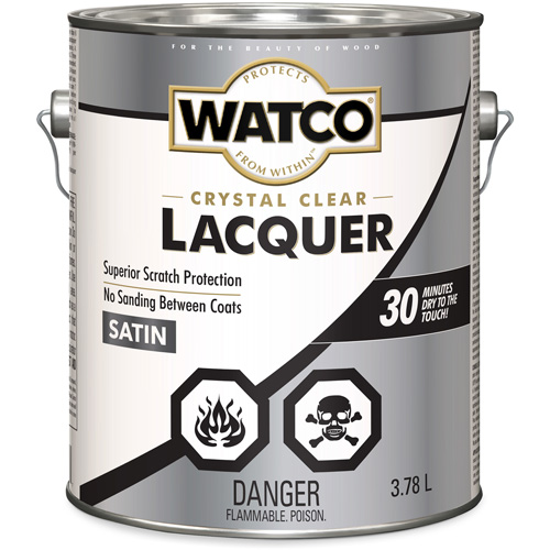 Laque pour bois Watco, 3,78 L, Transparent, Satin Moffatt Supply & Specialties