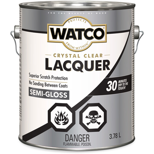 Laque pour bois Watco, 3,78 L, Transparent, Semi-brillant Moffatt Supply & Specialties