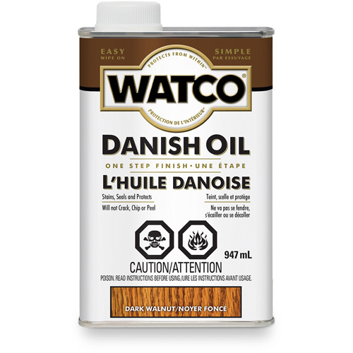 Watco&reg; Danish Oil, 947 ml, Dark Walnut, Transparent Moffatt Supply & Specialties