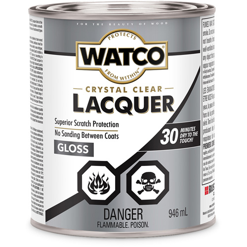 Watco&reg; Lacquer Wood Finish, 946 ml, Clear, Gloss Moffatt Supply & Specialties