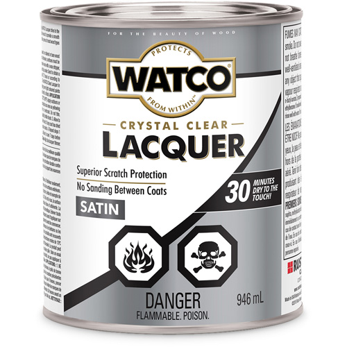 Laque pour bois Watco, 946 ml, Transparent, Satin Moffatt Supply & Specialties