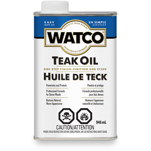 Watco&reg; Teak Oil, 946 ml, Clear, Transparent Moffatt Supply & Specialties
