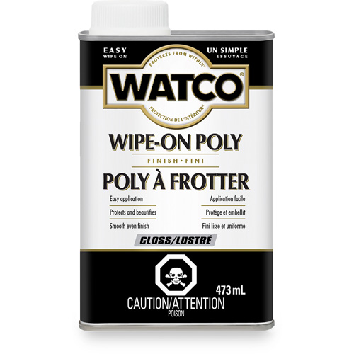 Teinture &agrave; essuyage en poly Watco, 473 ml, Transparent, Brillant Moffatt Supply & Specialties