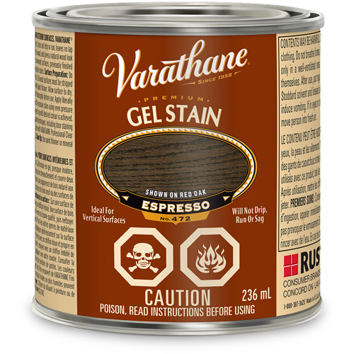 Varathane&reg; Premium Gel Stain, 236 ml, Espresso Moffatt Supply & Specialties