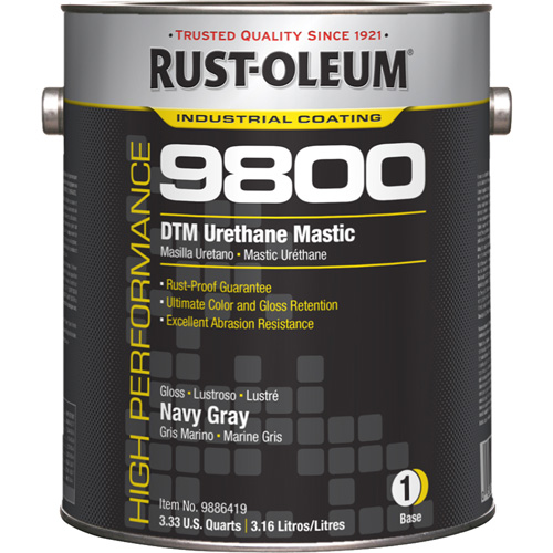 9800 System DTM Urethane Mastic, 1 gal., Navy Grey, High-Gloss Moffatt Supply & Specialties