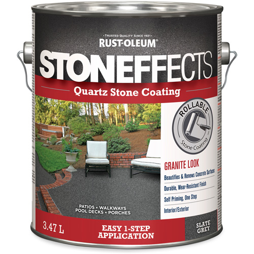 Stoneffects Quartz Stone Coating, 3.78 L, Water-Based, Textured, Grey Moffatt Supply & Specialties