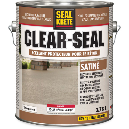 Seal-Krete&reg; Protective Sealer, 3.78 L, Urethane-Based, Satin, Clear Moffatt Supply & Specialties