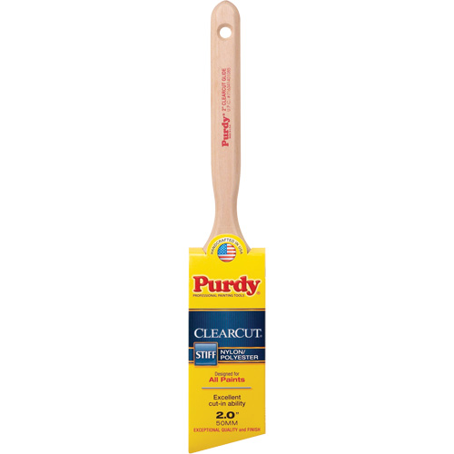 Pinceau Clearcut Glide, Poly/nylon, Manche Bois, Largeur de 2" Moffatt Supply & Specialties