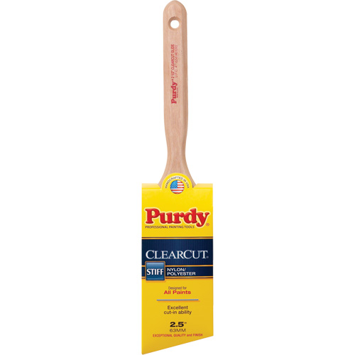 Pinceau Clearcut Glide, Poly/nylon, Manche Bois, Largeur de 2-1/2" Moffatt Supply & Specialties