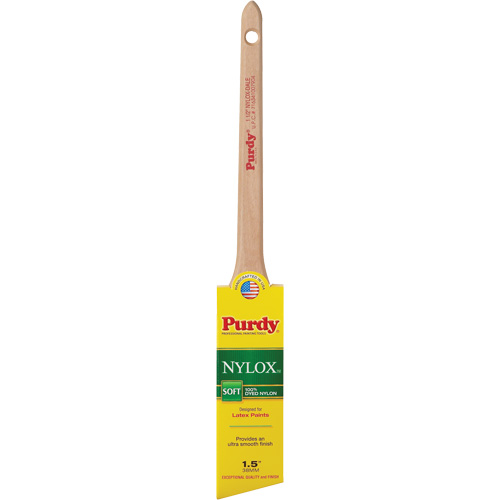 Nylox Dale Paint Brush, Nylon, Wood Handle, 1-1/2" Width Moffatt Supply & Specialties
