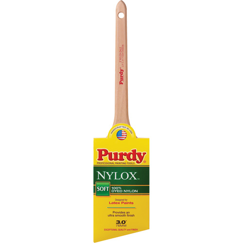 Nylox Dale Paint Brush, Nylon, Wood Handle, 3" Width Moffatt Supply & Specialties
