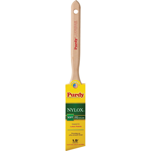 Pinceau Nylox Glide, Nylon, Manche Bois, Largeur de 1-1/2" Moffatt Supply & Specialties