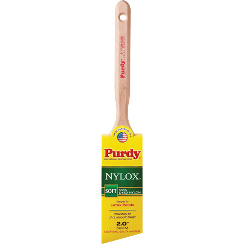 Nylox Glide Paint Brush, Nylon, Wood Handle, 2" Width Moffatt Supply & Specialties