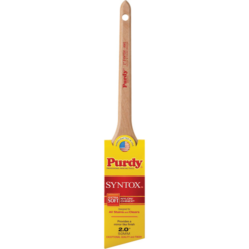 Syntox Angular Brush, Synthetic, Wood Handle, 2" Width Moffatt Supply & Specialties