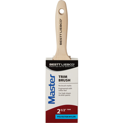 Master Trim Brush, Poly/Nylon, Wood Handle, 2-1/2" Width Moffatt Supply & Specialties
