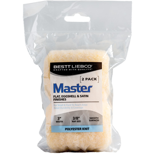 Master Trim and Traffic Roller Refill, 10 mm (3/8") Nap, 75 mm (3") L Moffatt Supply & Specialties