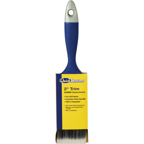 Quick Solutions Trim Brush, Polyester, Plastic Handle, 2" Width Moffatt Supply & Specialties