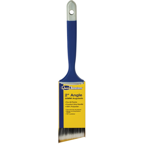 Pinceau &agrave; angle Quick Solutions, Polyester, Manche Plastique, Largeur de 2" Moffatt Supply & Specialties