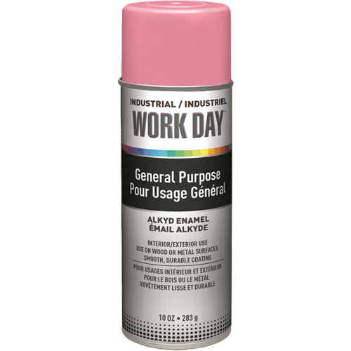 Peinture industrielle Work Day, Rose, Brillant, 10 oz, Canette a&eacute;rosol Moffatt Supply & Specialties